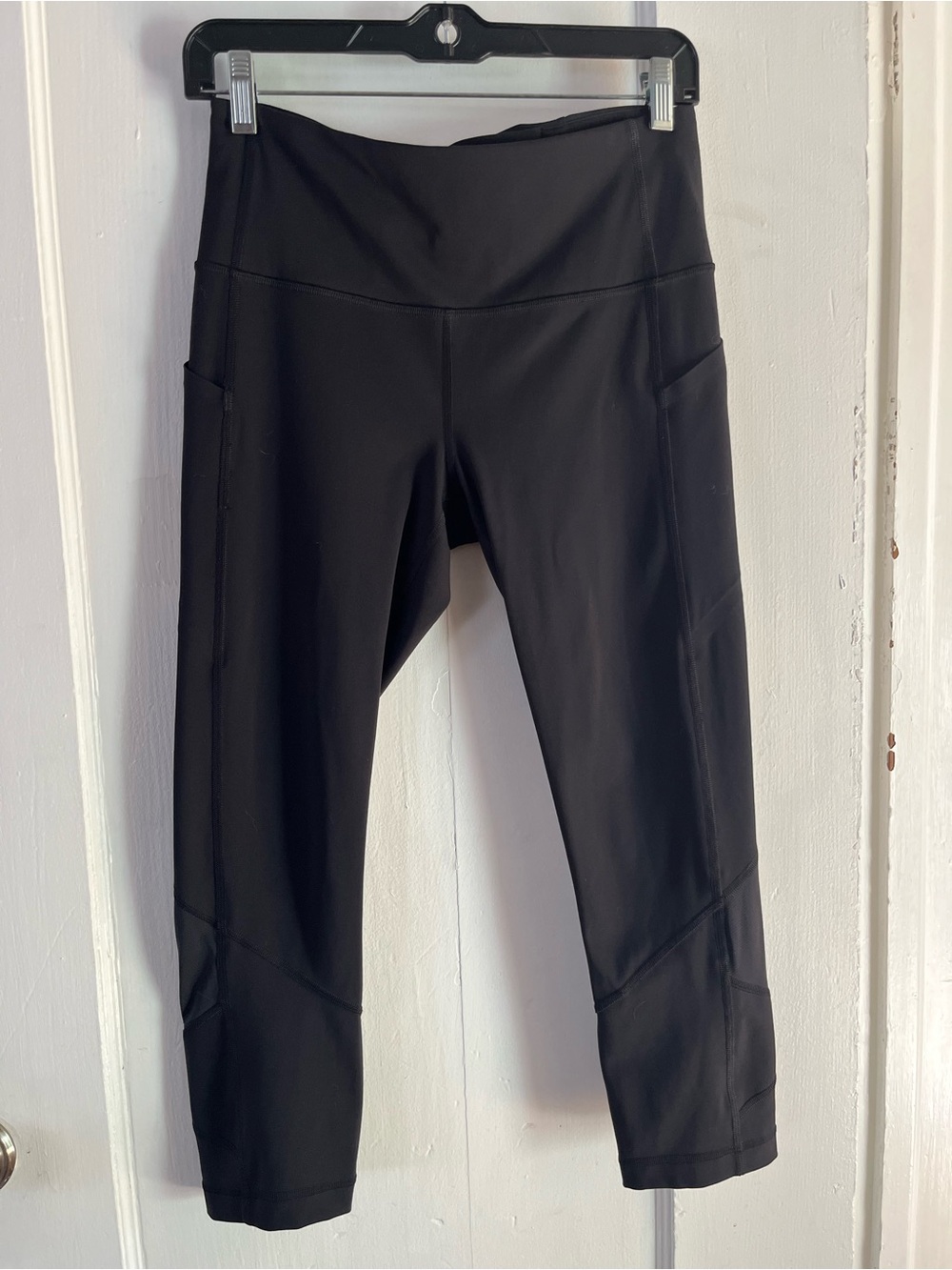 Lululemon Pace Rival High-Rise Crop 22" No Zip Black Leggings Size 6 W6BAVS